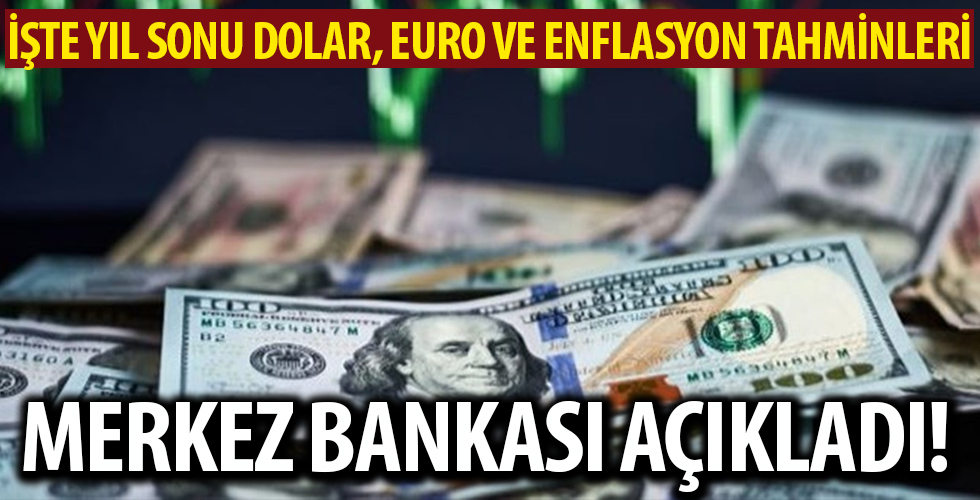 İşte Merkez Bankası'nın yıl sonu dolar, euro ve enflasyon tahminleri