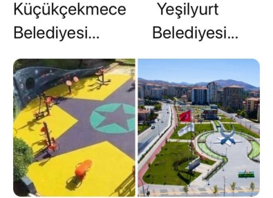 Küçükçekmece'ye 'Hilal Park'lı Gönderme
