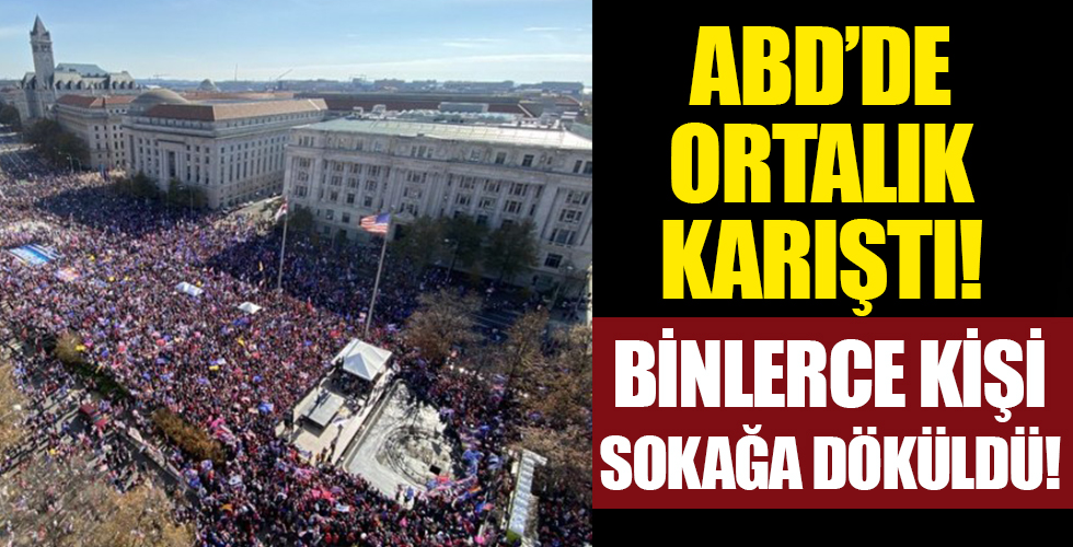 ABD'de ortalık kızışıyor! Binlerce Trump destekçisi sokaklara döküldü, Yargıtay binasına yürüdü