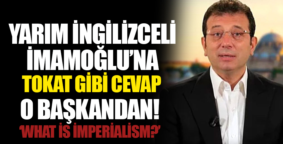 'İngilizce' konuşan Ekrem İmamoğlu'na en anlamlı cevabı Beyoğlu Belediye Başkanı verdi