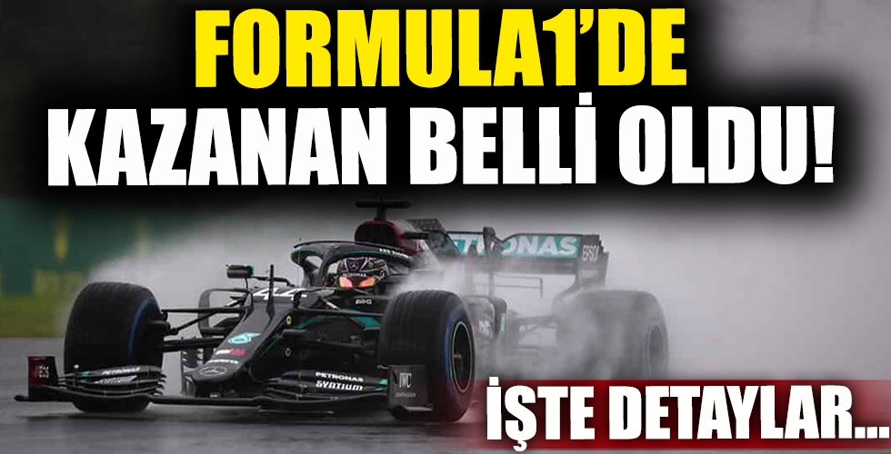 Formula1'de kazanan belli oldu!