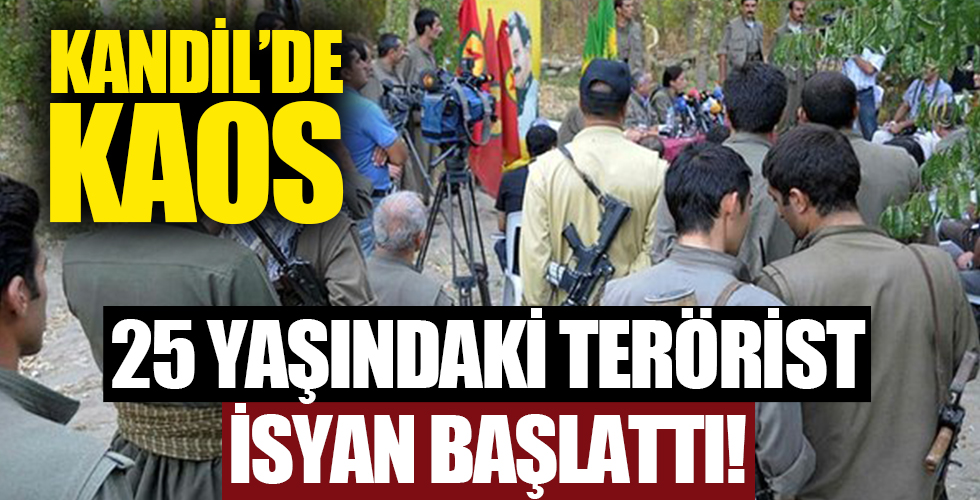 Kandil'de kaos! 25 yaşındaki terörist isyan başlattı