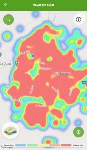 O İlçe Tamamen Kızardı