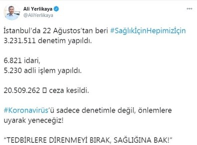 Vali Yerlikaya Açıkladı Açıklaması 20 Milyon TL Ceza Kesildi