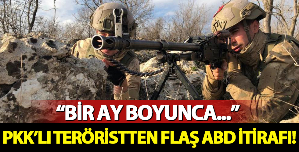 PKK'lı teröristten flaş ABD itirafı! Bir ay boyunca...
