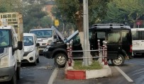 Siirt'te Kontrolden Çıkan Araç Refüje Çıktı Haberi