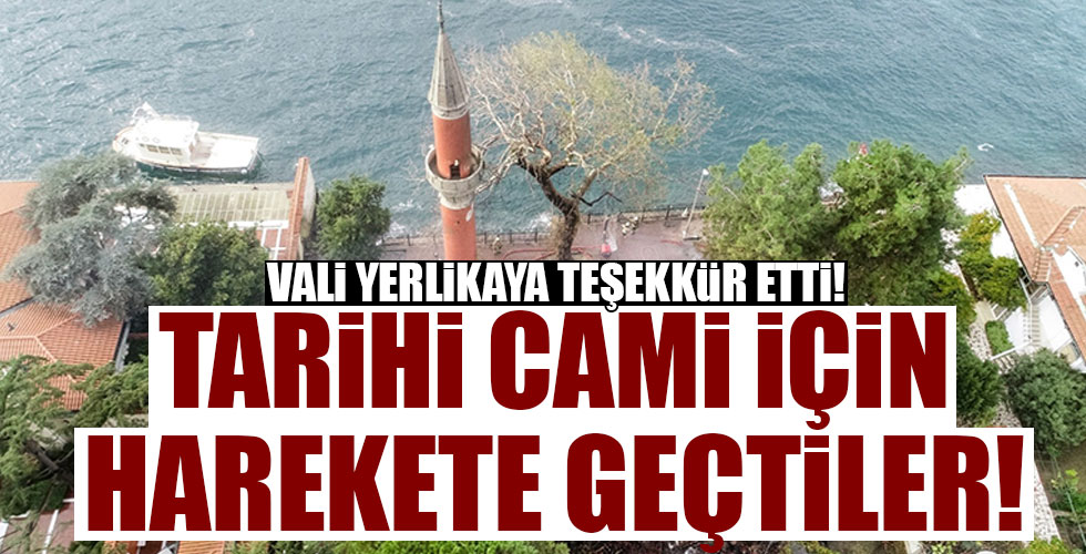 Tarihi cami için harekete geçtiler!