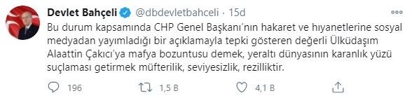 Bahçeli'den Kılıçdaroğlu'na Soros cevabı!