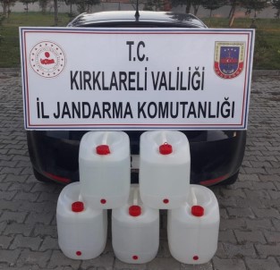 Kırklareli'de 620 Kilo Tütün İle 400 Litre Kaçak İçki Ele Geçirildi