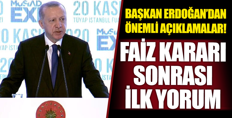Başkan Erdoğan'dan önemli açıklamalar!