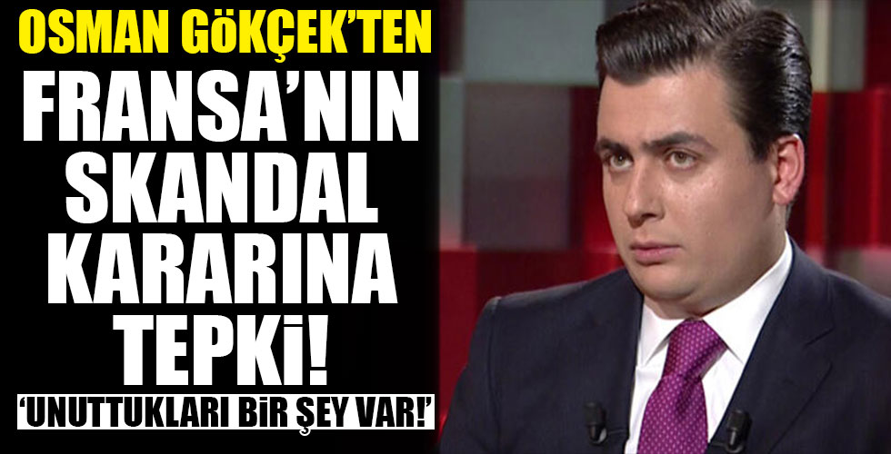 Fransa'nın skandal hamlesine Osman Gökçek'ten sert tepki!