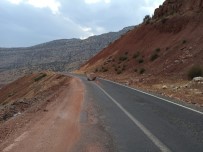 Siirt'te Yola Düşen Dev Kaya Parçası Sürücüleri Korkuttu Haberi