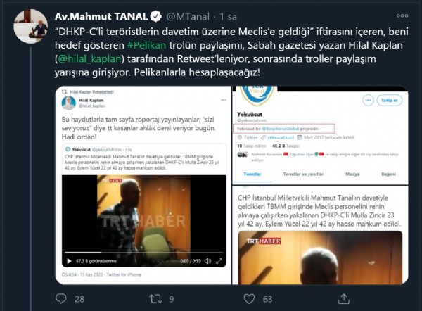Mahmut Tanal’a hodri meydan! “TC numaramı atayım sana kolaylık olsun”