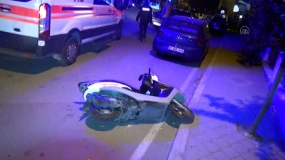 Aydın'da Kaldırıma Çarpan Motosiklet Sürücüsü Ağır Yaralandı