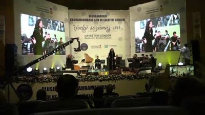 Kahramanmaraş'ta '1. Uluslararası Şiir Ve Edebiyat Günleri' Sona Erdi