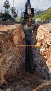 Menteşe'de 725 Hane İçin Kanalizasyon Hattı Yapıldı