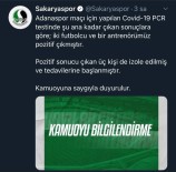 Sakaryaspor'da İki Futbolcu Ve Bir Antrenörün Test Sonucu Pozitif Çıktı