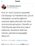 Tıp Dünyası Ve Ülkemizin Acı Kaybı...Prof. Dr. Asım Cenani Hayatını Kaybetti