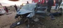 Yoldan Çıkan Otomobil, Tarım Aletlerine Çarptı Açıklaması 3 Yaralı