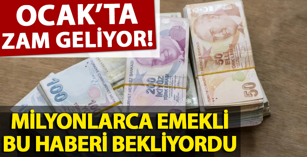 Milyonlarca emekli bekliyor! Ocakta 405 TL zam