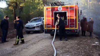 Muğla'da Çıkan Orman Yangını Kontrol Altına Alınmaya Çalışılıyor