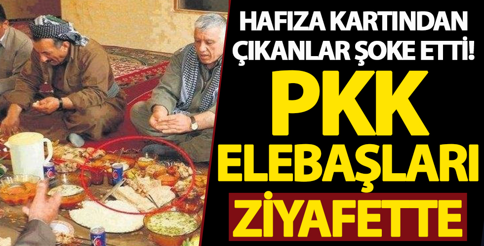 PKK'lı teröristler sefalette Kandil'deki elebaşları ziyafette