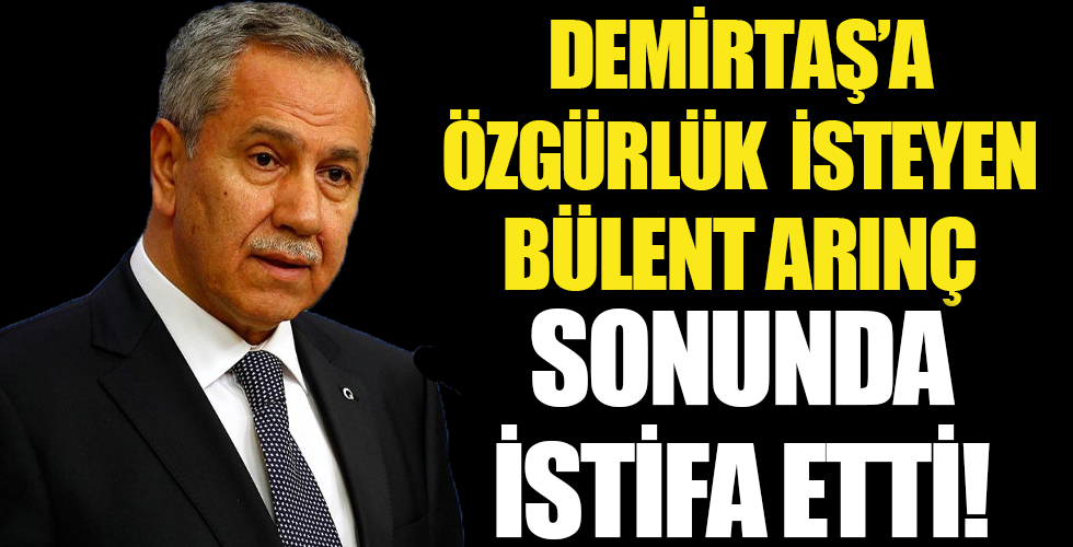 Bülent Arınç, YİK üyeliğinden istifa etti!