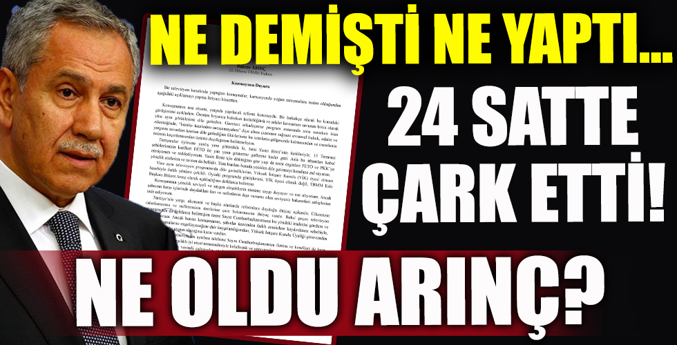 Ne oldu Arınç?