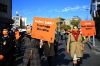 'Kadına Şiddete Hayır' Farkındalığı İçin Yürüdüler