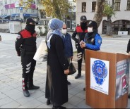 Kağıthane'de KADES Kapsamında Kadına Şiddete Karşı Broşür Dağıtıldı