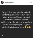 Korona Virüse Yakalanan Onur Akın'ın Tedavisi Hastanede Devam Edecek