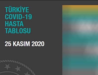 Türkiye'nin koronavirüs tablosu açıklandı!