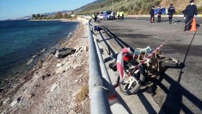 Balıkesir'de Otomobille Çarpışan Motosikletin Sürücüsü Öldü