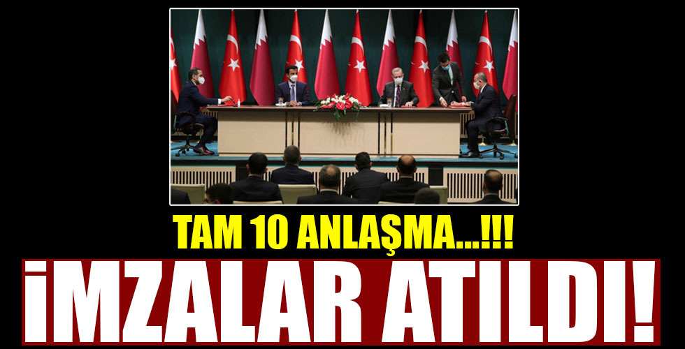 İmzalar atıldı! Tam 10 anlaşma birden!