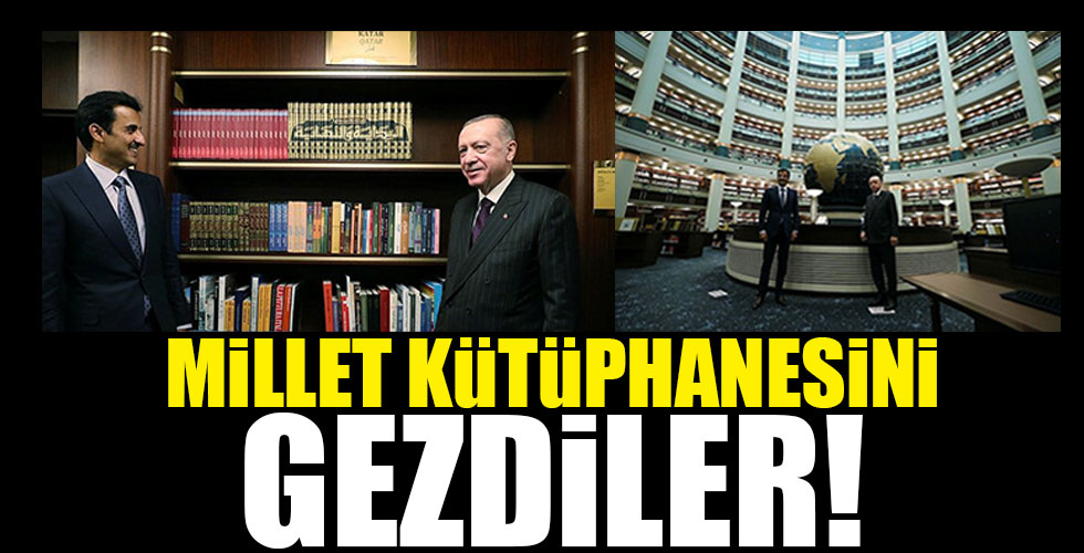 Millet kütüphanesini gezdiler!