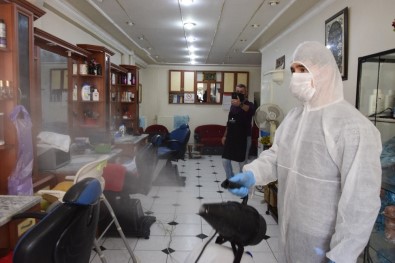 Burdur'da Kuaför Ve Berber Salonlarına Virüs Önlemi