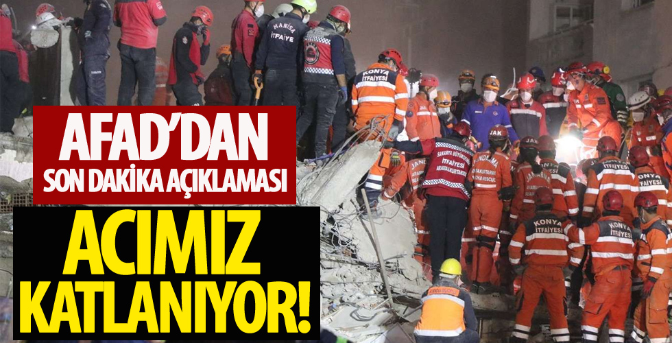 İzmir’deki depremde can kaybı sayısı yükseldi...