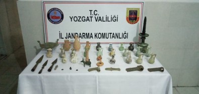 Yozgat'ta Farklı Dönemlere Ait 39 Tarihi Eser Ele Geçirildi