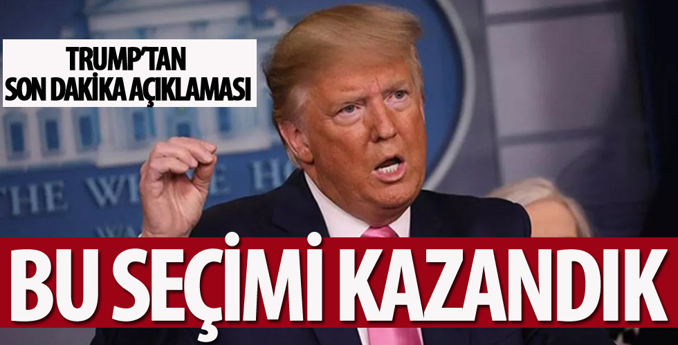 Donald Trump, seçim sonrası Beyaz Saray'da açıklama yaptı