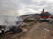 Burhaniye'de Çöplük Yangını