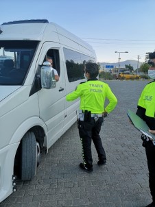 Dalaman'da Yolcu Araçlarına Korona Virüs Denetimi Yapıldı