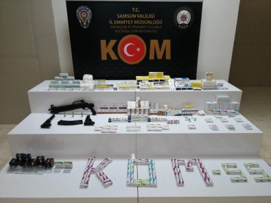 Samsun'da Kaçak İlaç Operasyonu Açıklaması 2 Gözaltı