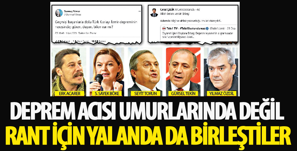 Siyasi rant elde etmek için yalanda birleştiler