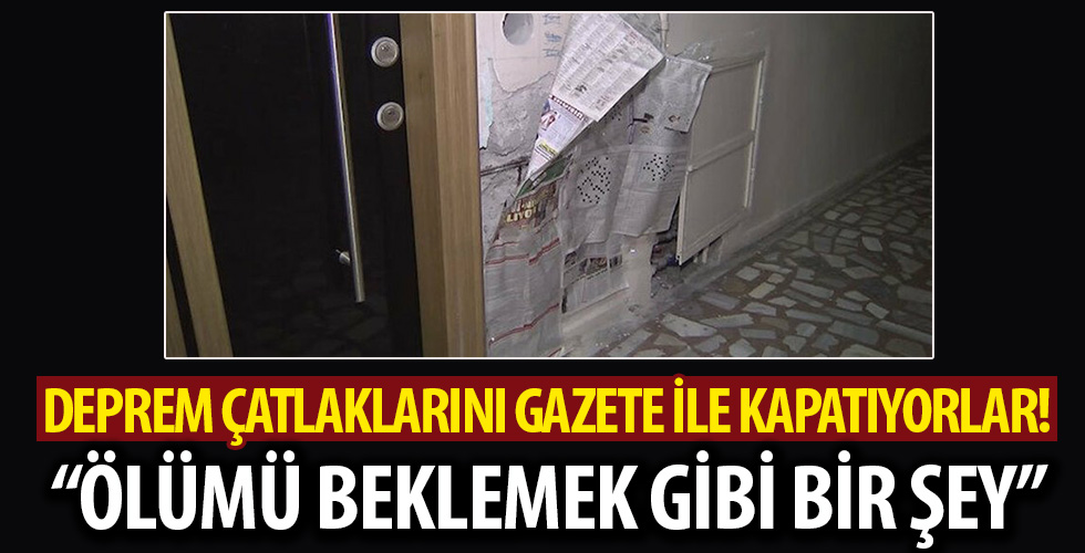 Sultangazi'de ağır hasarlı binalarda kalmaya devam ediyorlar: Ölümü beklemek gibi bir şey