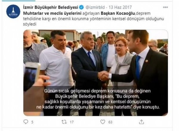 Tunç Soyer'in kentsel dönüşüm yalanını kendi belediyesi yalanladı!