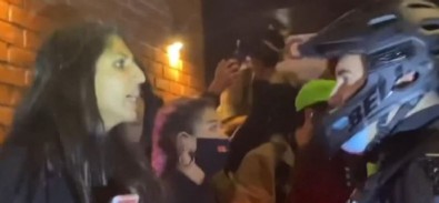 Polisin yüzüne tükürdü! ABD seçimlerinin ardından sokak eylemlerinde yüksek tansiyon