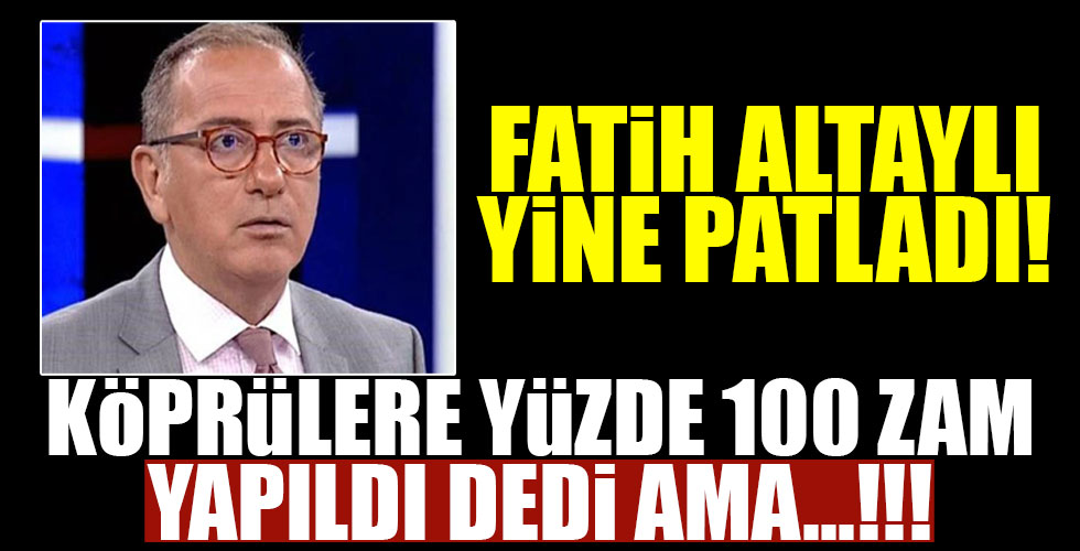 Fatih Altaylı'nın yalanı ortaya çıktı!