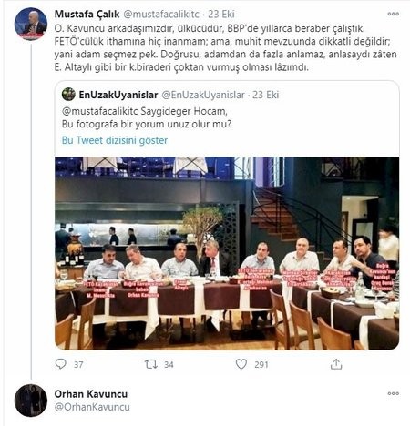 Buğra Kavuncu'nun babasından FETÖ’den tutuklanan Enver Altaylı’ya ilginç destek