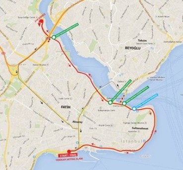 42. İstanbul Maratonu nedeniyle pazar günü bazı yollar trafiğe kapatılacak
