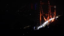 Fatih Sultan Mehmet Köprüsü Turuncu Renge Büründü